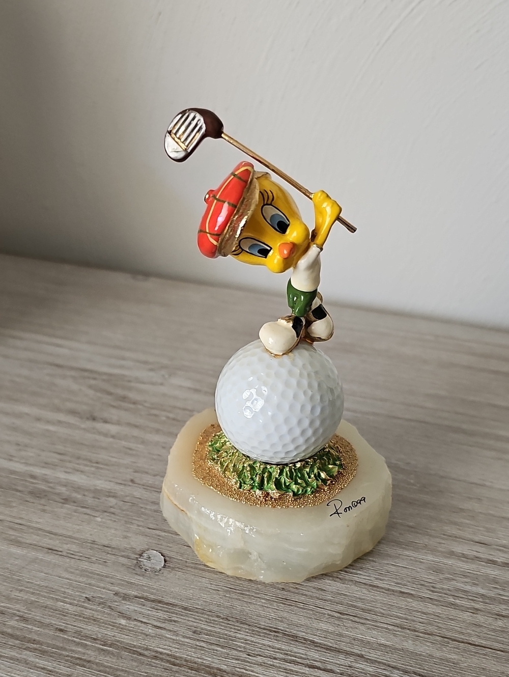 Vintage Collectible Tweety Bird Golfer Ron Lee Signed 1999 Limited Edition